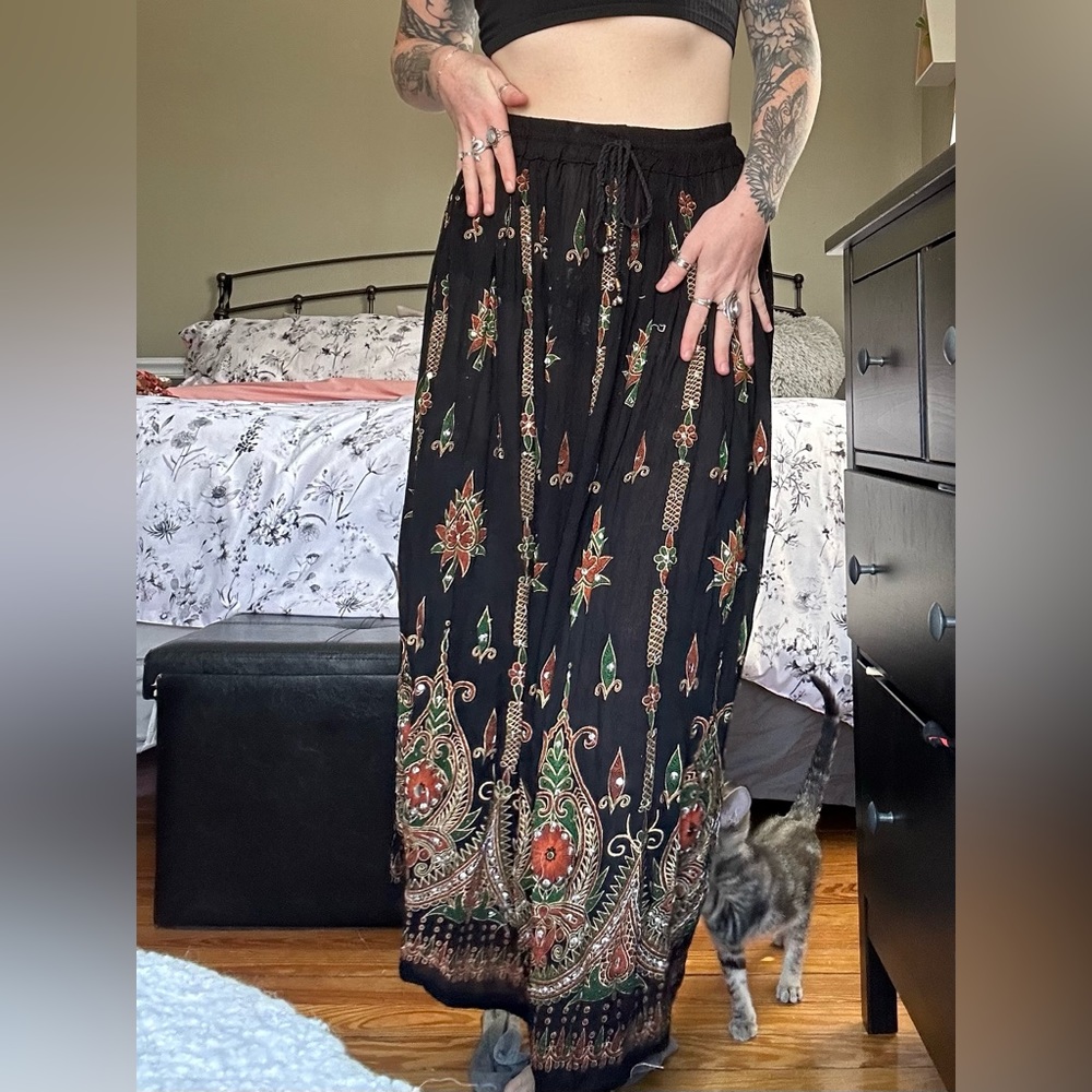 Handmade jingle skirt from India